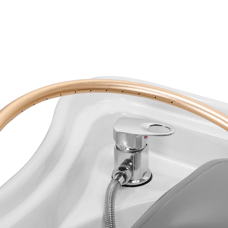 Lettino Professionale per Trattamenti Head Spa e Massaggio con Vaporizzatore Integrato | HEAD SPA 017 (Grigio)