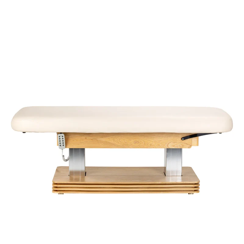 Lettino SPA Elettrico Professionale per Massaggi e Centri Estetici | SILLON COMFORT (Crema Marrone)