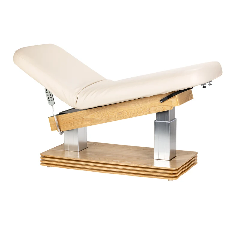 Lettino SPA Elettrico Professionale per Massaggi e Centri Estetici | SILLON COMFORT (Crema Marrone)