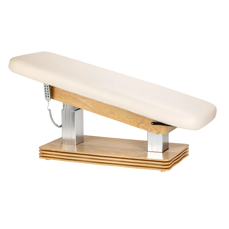 Lettino SPA Elettrico Professionale per Massaggi e Centri Estetici | SILLON COMFORT (Crema Marrone)