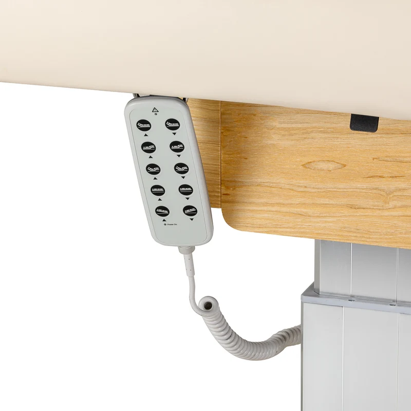 Lettino SPA Elettrico Professionale per Massaggi e Centri Estetici | SILLON COMFORT (Crema Marrone)