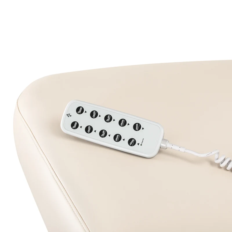 Lettino SPA Elettrico Professionale per Massaggi e Centri Estetici | SILLON COMFORT (Crema Marrone)