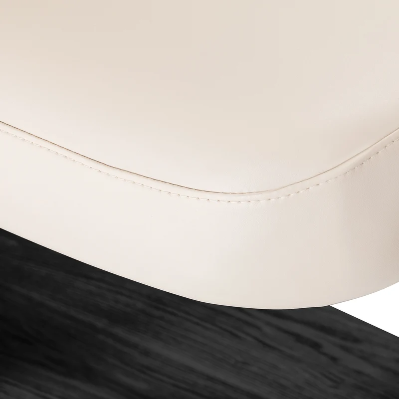 Lettino Elettrico e Massaggi Crema con Base Nera Regolabile | SPA LOUNGER SILLON (Crema Nero)