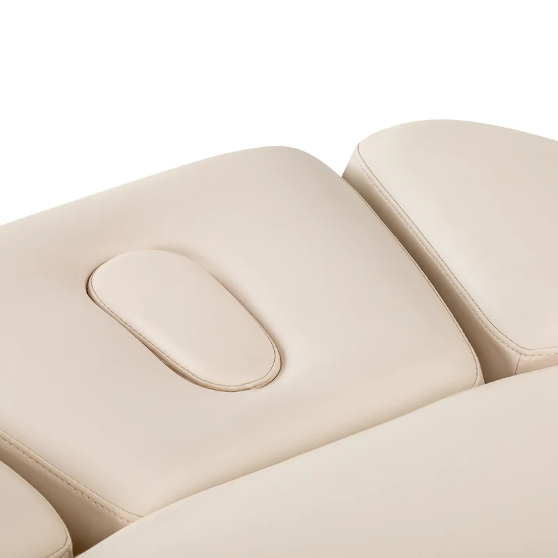 Lettino Elettrico e Massaggi Crema con Base Nera Regolabile | SPA LOUNGER SILLON (Crema Nero)