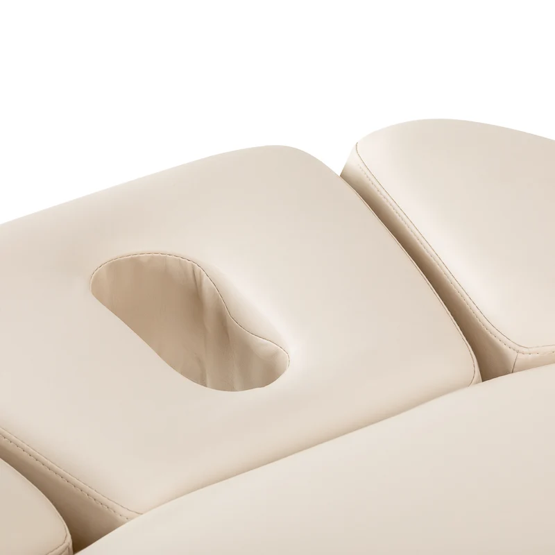 Lettino Elettrico e Massaggi Crema con Base Nera Regolabile | SPA LOUNGER SILLON (Crema Nero)