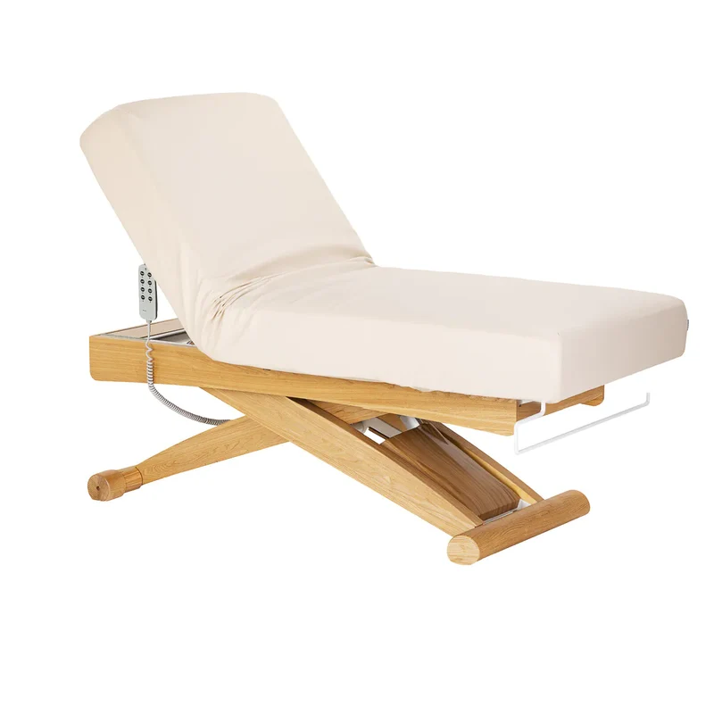 Lettino SPA Elettrico Professionale per Massaggi ed Estetica | SILLON SIESTA (Crema)