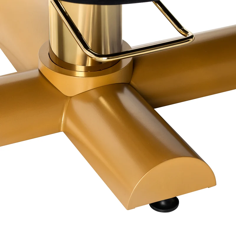 Lettino per Extension Ciglia con Base Oro – Sedia Estetica Professionale | SILLON CORONA (Nero)