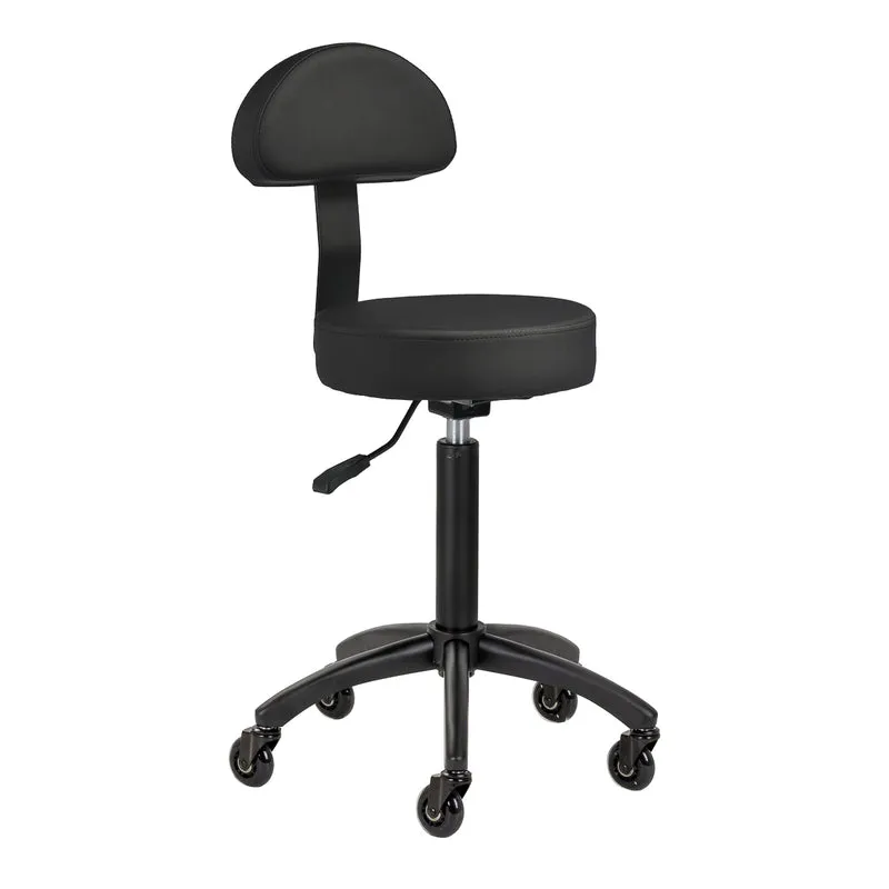 Sgabello multifunzione con schienale | Gabbiano D026 (nero)
