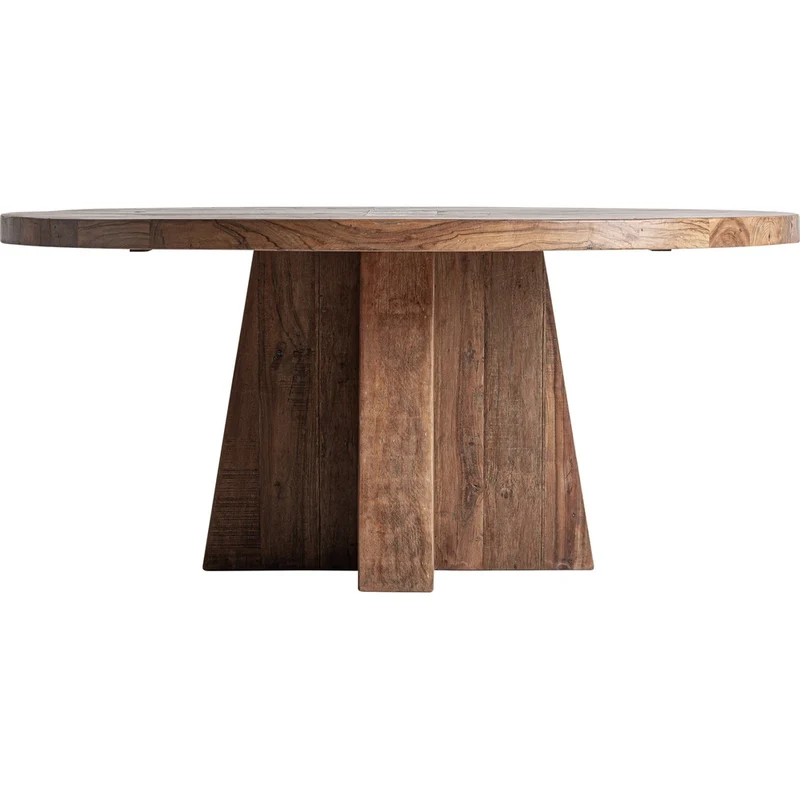 Tavolo rotondo legno di sal design elegante Obelisk