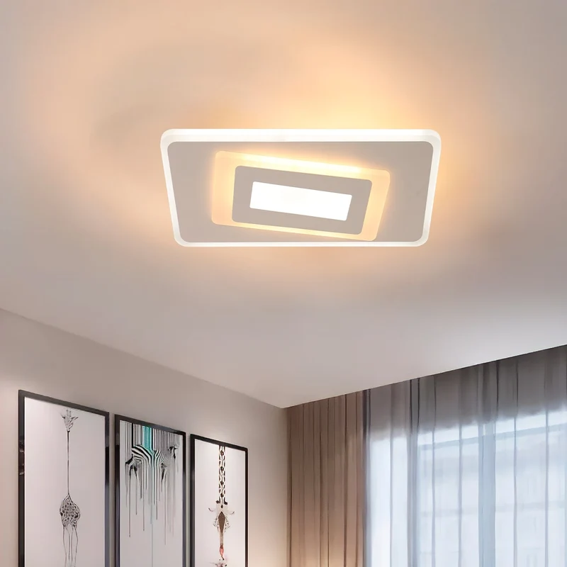 BUYBUY Lampadario LED 51W, Telecomando 2.4G, Luce Regolabile 4500lm BBLED032