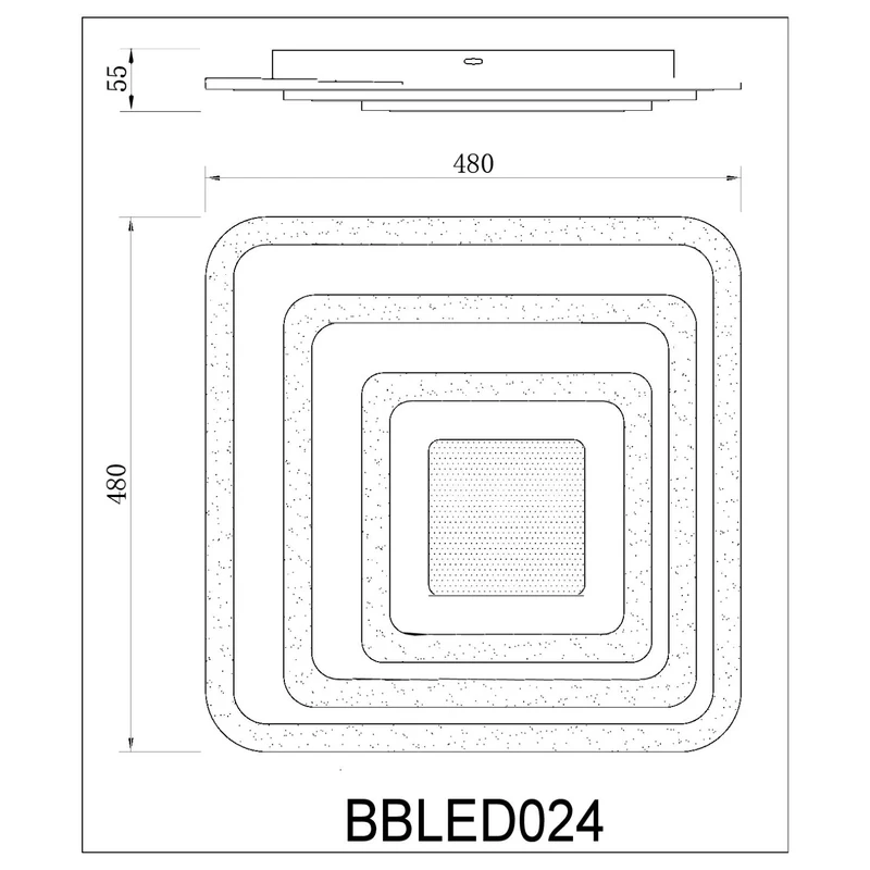 BUYBUY Lampadario LED 81W, Telecomando 2.4G, Luce Regolabile 6700lm BBLED024