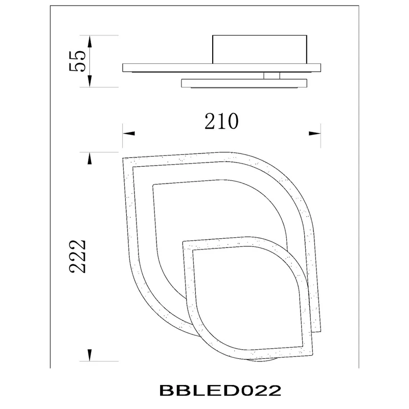 BUYBUY Lampadario LED 24W, Luce Regolabile 2500lm BBLED022