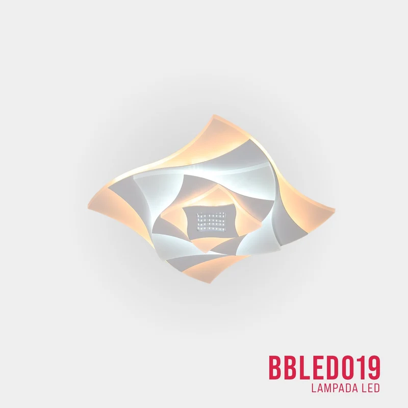 BUYBUY Lampadario LED 63W, Telecomando 2.4G, Luce Regolabile 5900lm BBLED019
