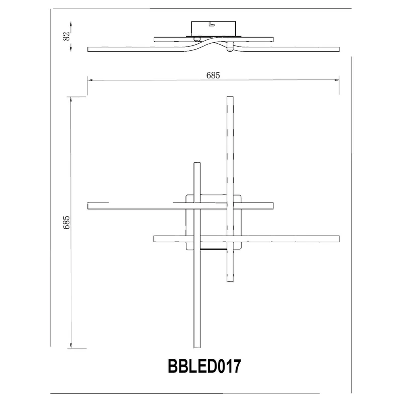 BUYBUY Lampadario LED 40W, Luce Regolabile 2300lm BBLED017