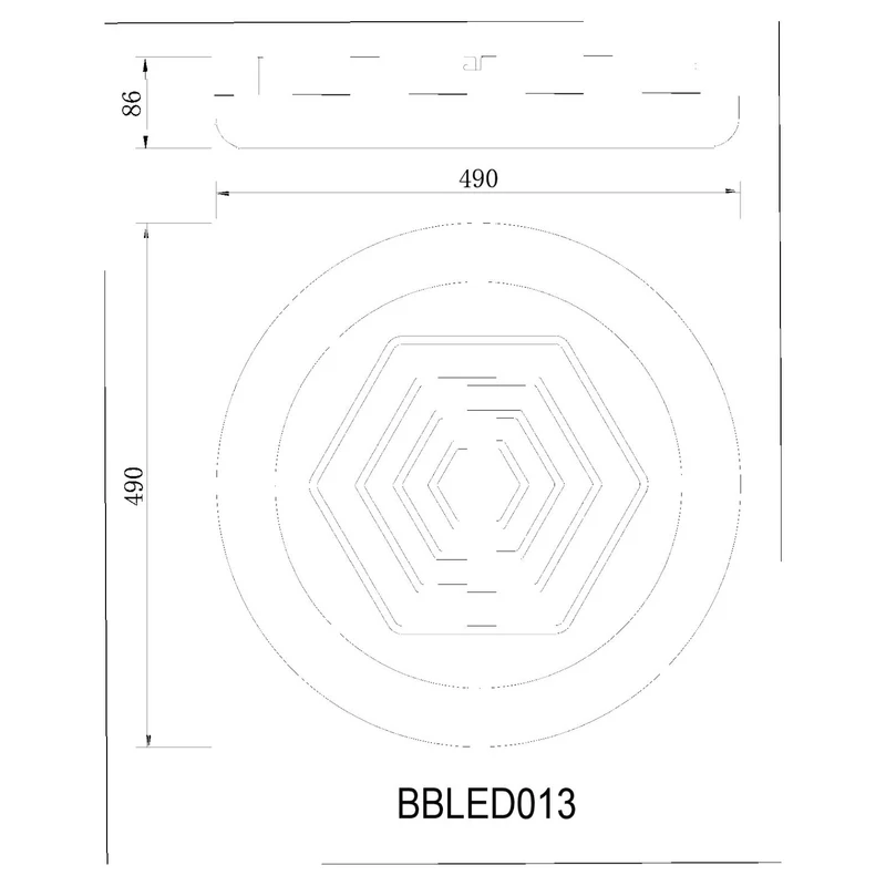 BUYBUY Lampadario LED 110W, Telecomando 2.4G, Luce Regolabile 8200lm BBLED013