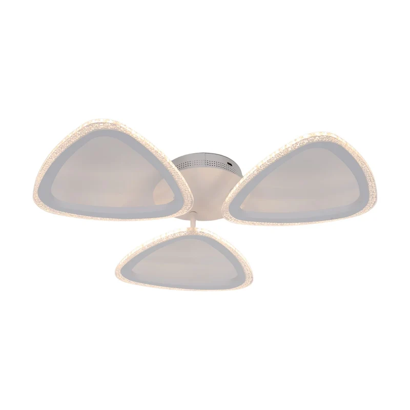 BUYBUY Lampadario LED 53W, Telecomando 2.4G, Luce Regolabile 6300lm BBLED011