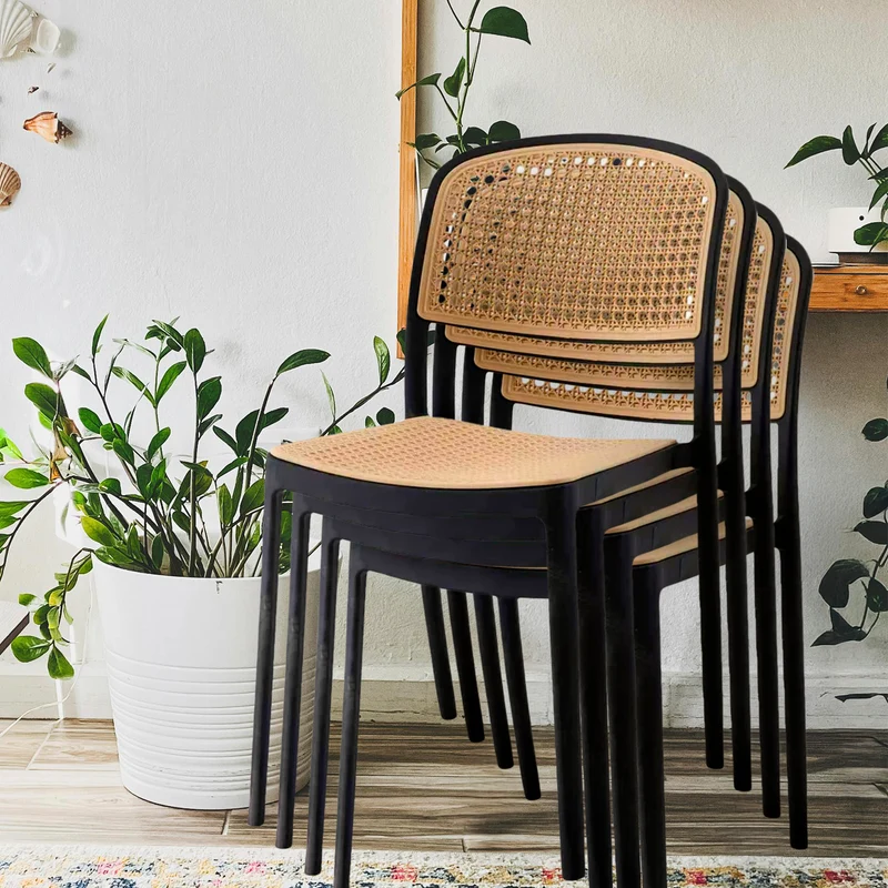 BUYBUY Sedia Arredamento da Interno Firenze Colore Nero FIE001B