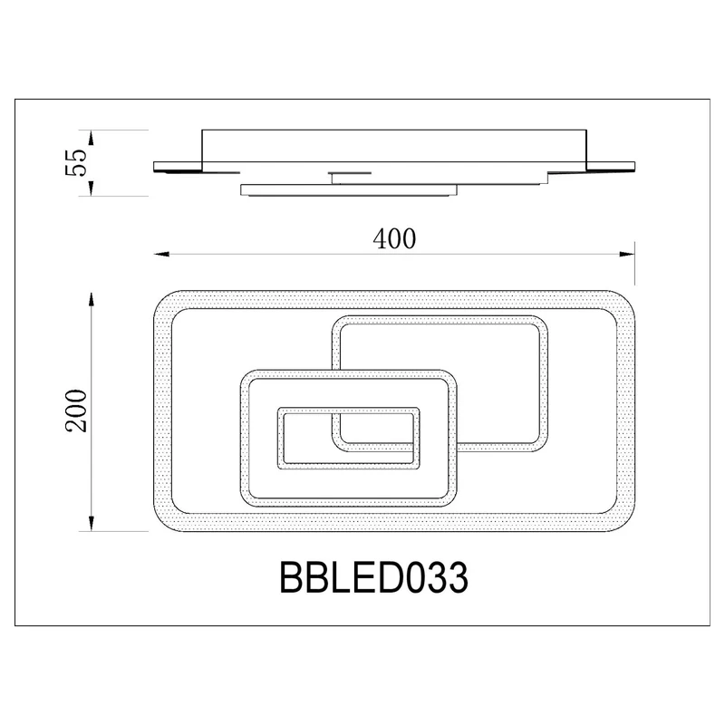 BUYBUY Lampadario LED 45W, Telecomando 2.4G, Luce Regolabile 4000lm BBLED033