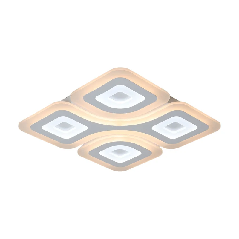 BUYBUY Lampadario LED 95W, Telecomando 2.4G, Luce Regolabile 6400lm BBLED030