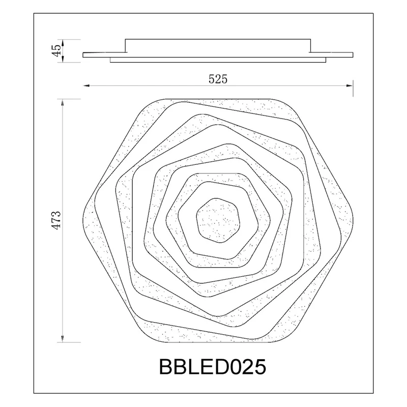 BUYBUY Lampadario LED 85W, Telecomando 2.4G, Luce Regolabile 5900lm BBLED025