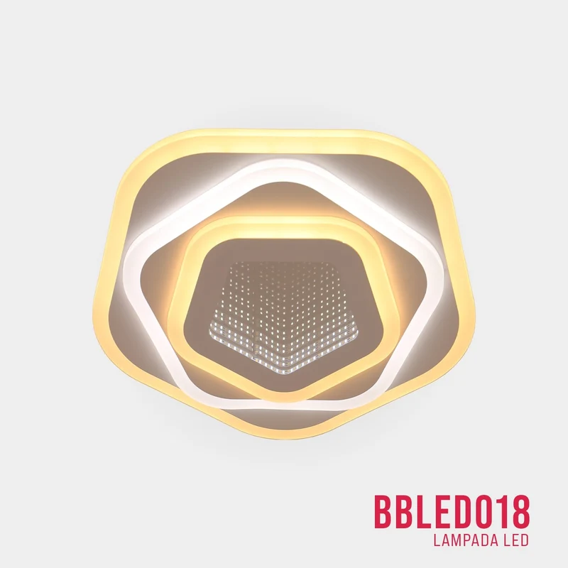 BUYBUY Lampadario LED 77W, Telecomando 2.4G, Luce Regolabile 5900lm BBLED018