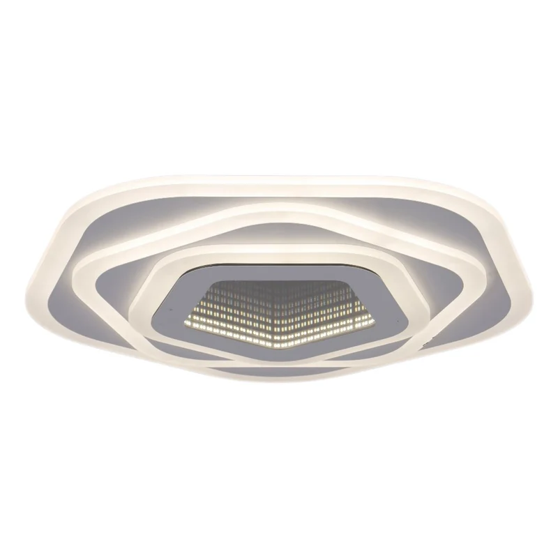 BUYBUY Lampadario LED 77W, Telecomando 2.4G, Luce Regolabile 5900lm BBLED018