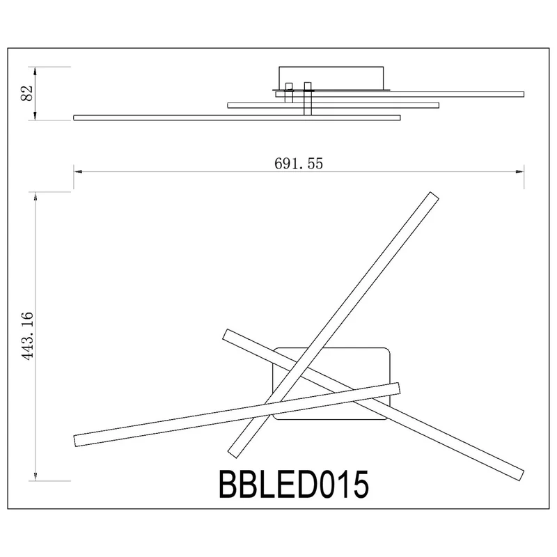 BUYBUY Lampadario LED 26W, Luce Regolabile 1500lm BBLED015