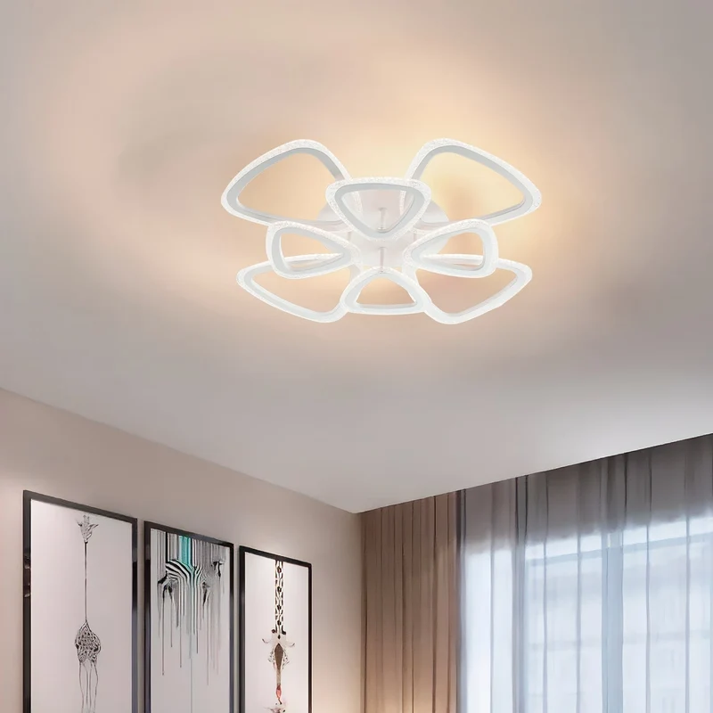BUYBUY Lampadario LED 120W, Telecomando 2.4G, Luce Regolabile 9300lm BBLED010