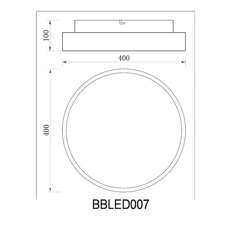 BUYBUY Lampadario LED 40W, Telecomando 2.4G, Luce Regolabile 1500lm BBLED007