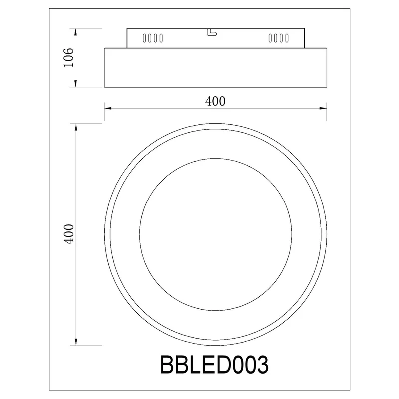 BUYBUY Lampadario LED 26W, Telecomando 2.4G, Luce Regolabile 2000lm BBLED003