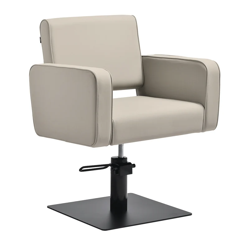Poltrona da taglio per salone | Gabbiano BILBAO (nero/grigio)