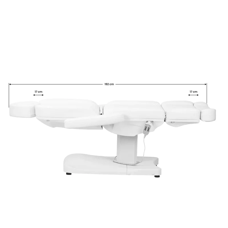 Poltrona elettrica per centro estetico - 3 motori | AZZURRO 803D (bianco)