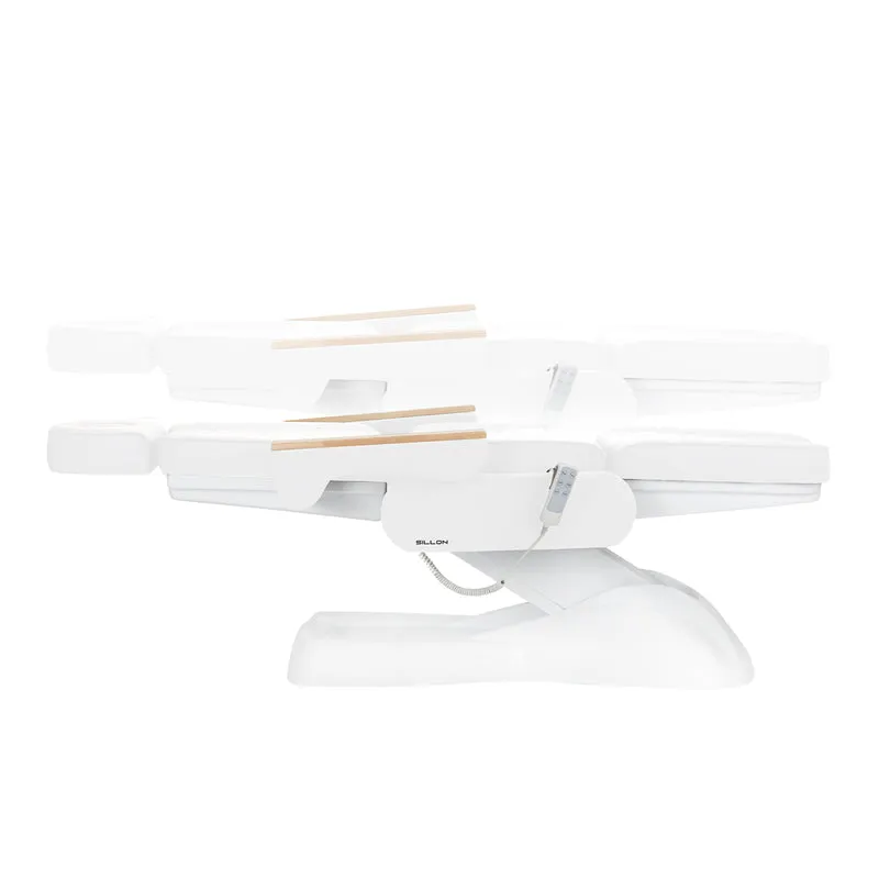 Poltrona elettrica per estetica - 3 motori | SILLON LUX 273B (bianco/bianco)