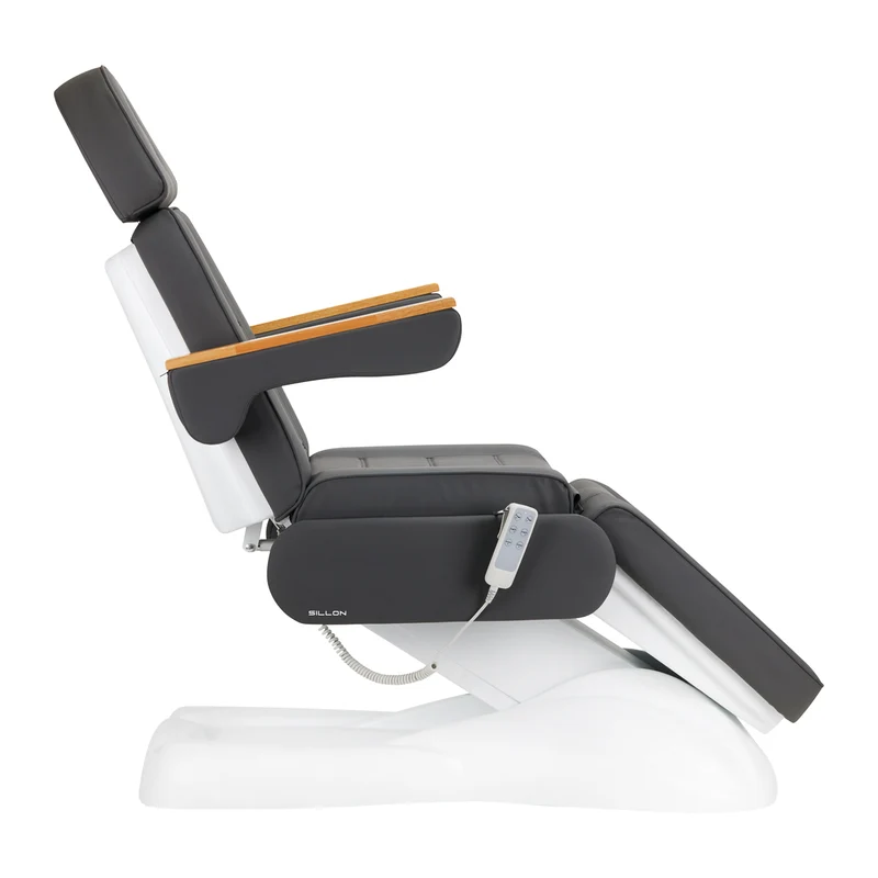 Poltrona elettrica per estetica - 3 motori | SILLON LUX 273B (bianco/grigio)