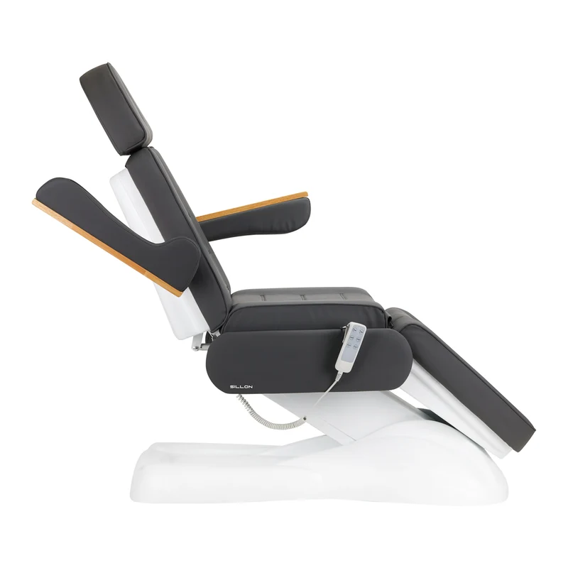 Poltrona elettrica per estetica - 3 motori | SILLON LUX 273B (bianco/grigio)