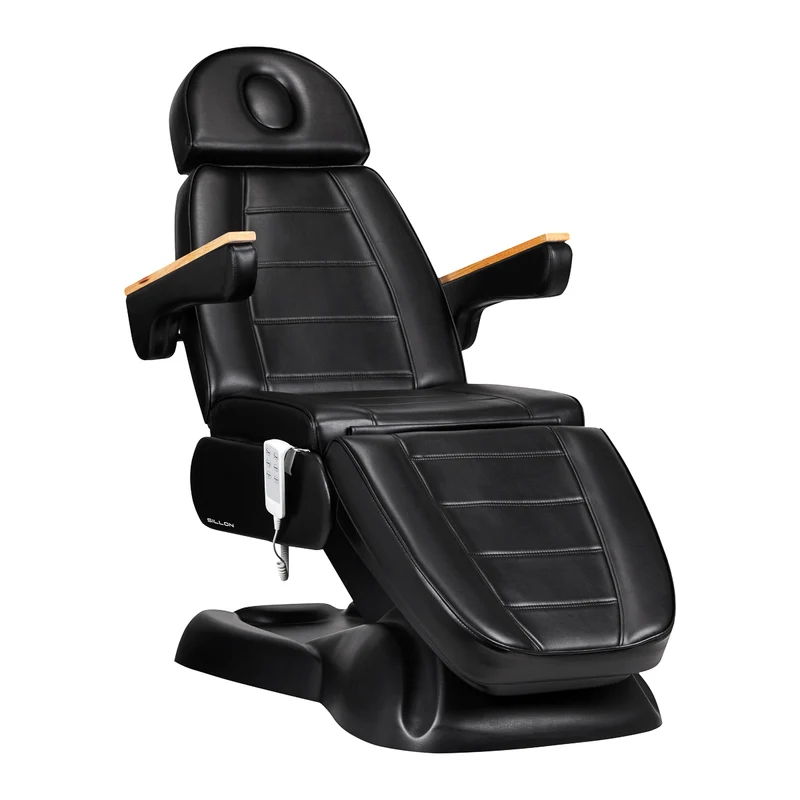 Poltrona elettrica per estetica - 3 motori | SILLON LUX 273B (nero/nero)