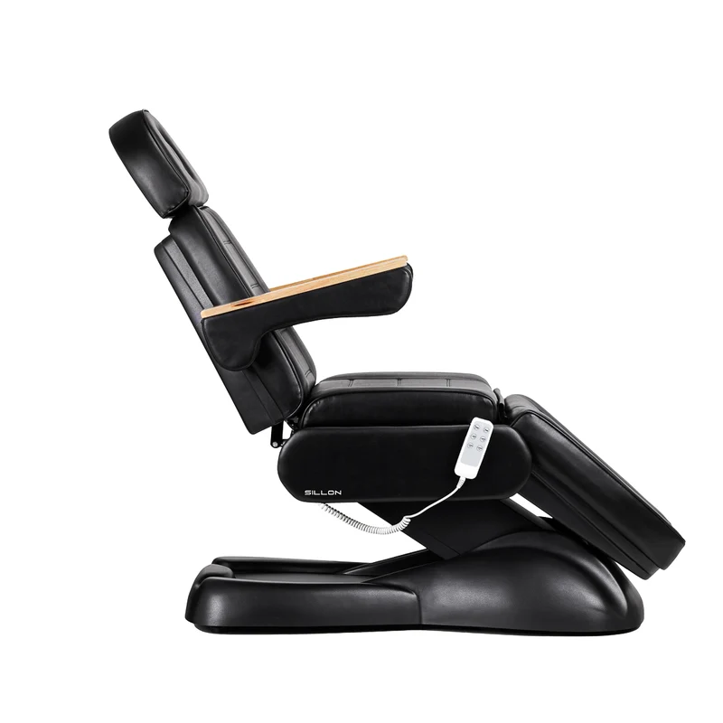 Poltrona elettrica per estetica - 3 motori | SILLON LUX 273B (nero/nero)