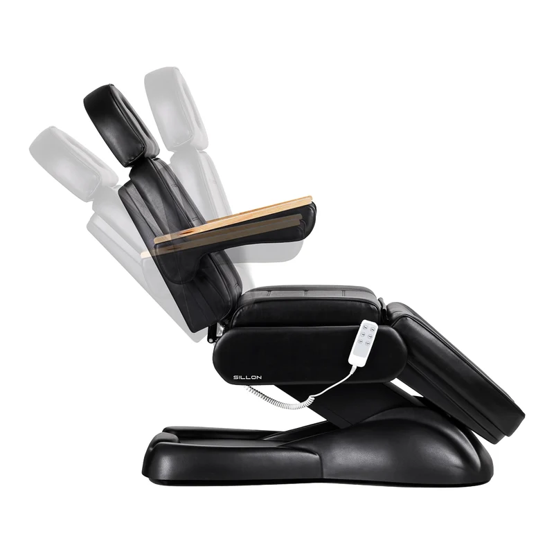 Poltrona elettrica per estetica - 3 motori | SILLON LUX 273B (nero/nero)