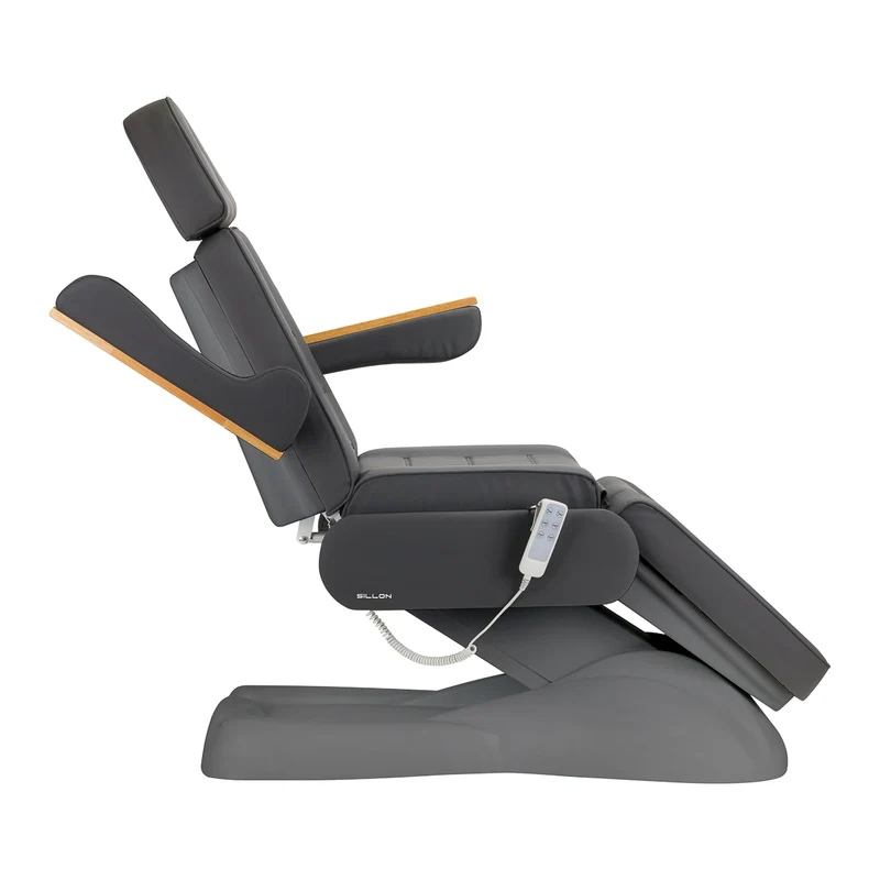 Poltrona elettrica per estetica - 3 motori | SILLON LUX 273B (grigio/grigio)