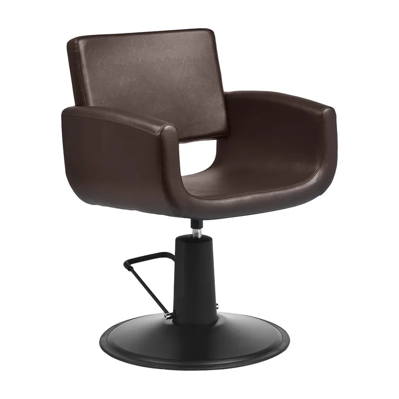 Sedia da taglio per parrucchiere | Hair System MATARO (marrone)