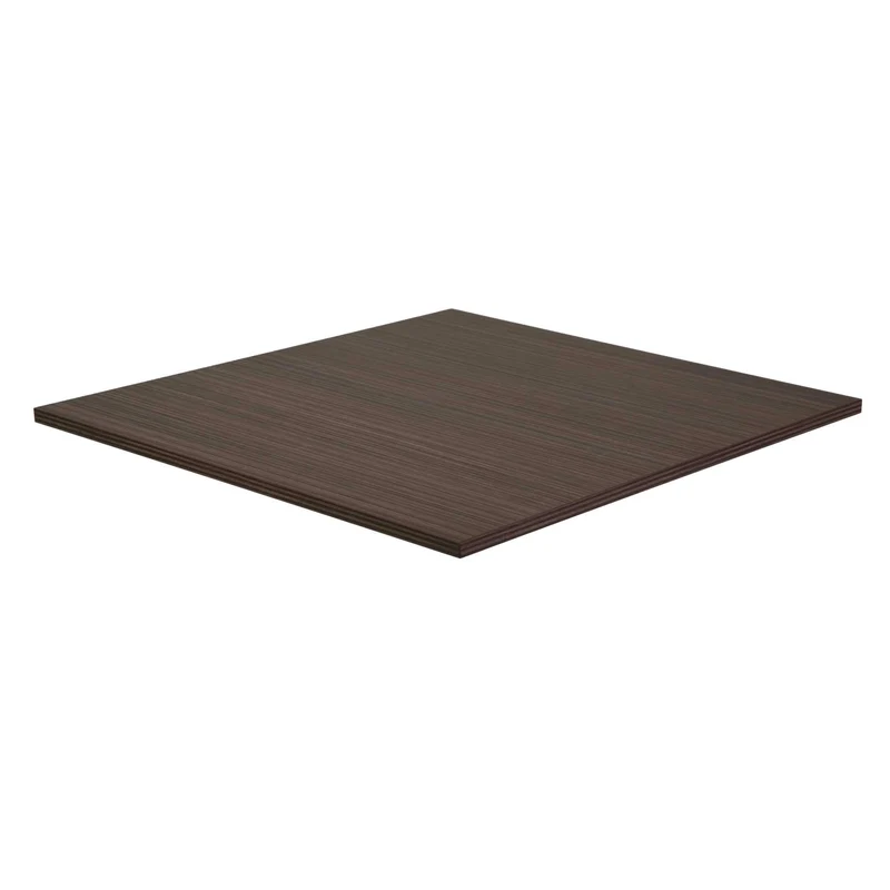 Tavolo "Trevor" componibile con struttura in acciaio e top in legno nobilitato per bar e ristoranti, da 72 cm
