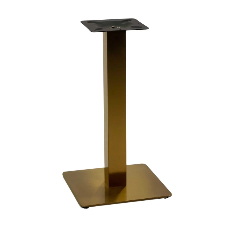 Tavolo "Trevor" componibile con struttura in acciaio e top in legno nobilitato per bar e ristoranti, da 72 cm