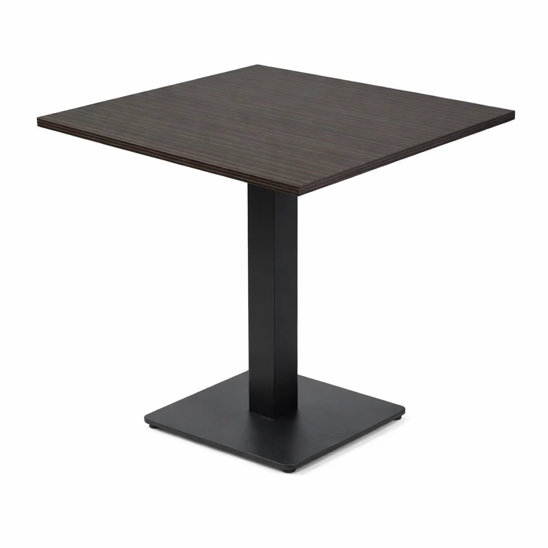 Tavolo "Trevor" componibile con struttura in acciaio e top in legno nobilitato per bar e ristoranti, da 72 cm