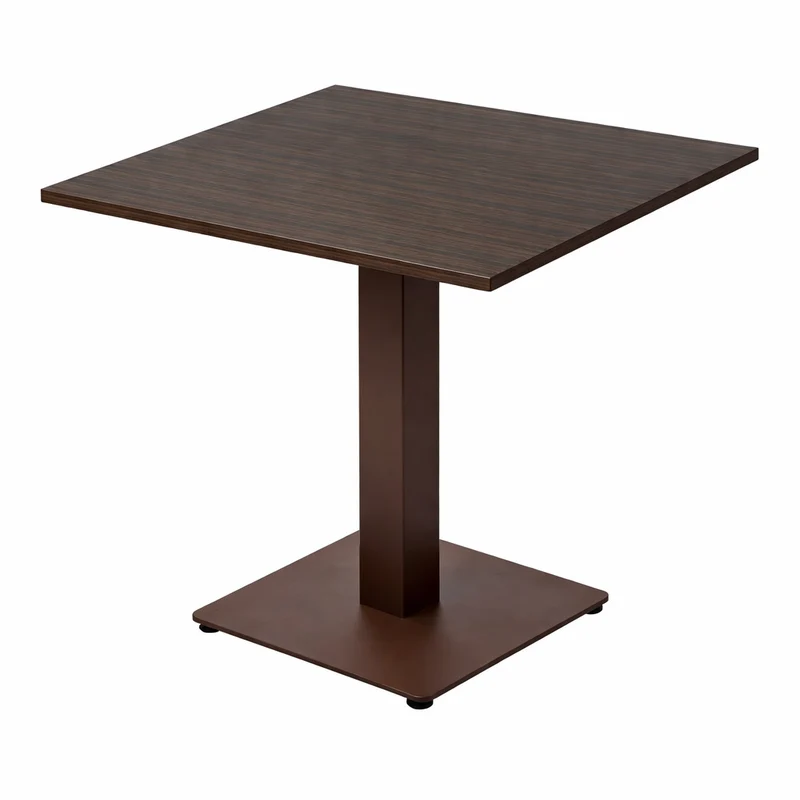 Tavolo "Trevor" componibile con struttura in acciaio e top in legno nobilitato per bar e ristoranti, da 72 cm