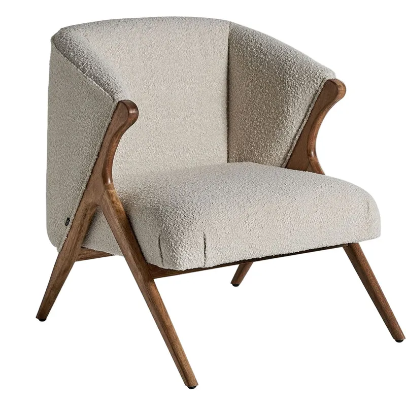 Poltrona vintage bouclè