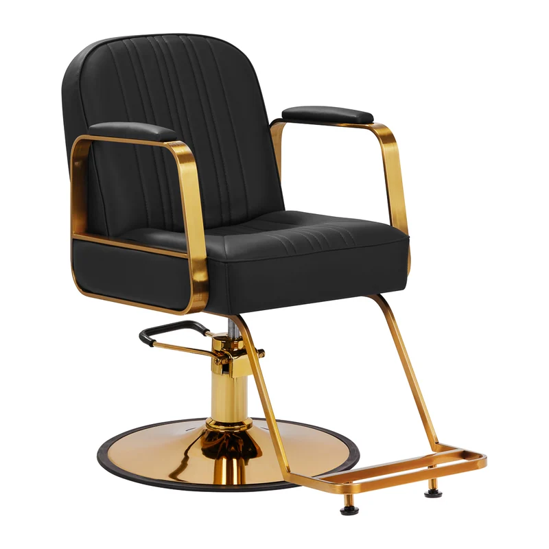 Poltrona per parrucchiera | Gabbiano ACRI (oro/nero)