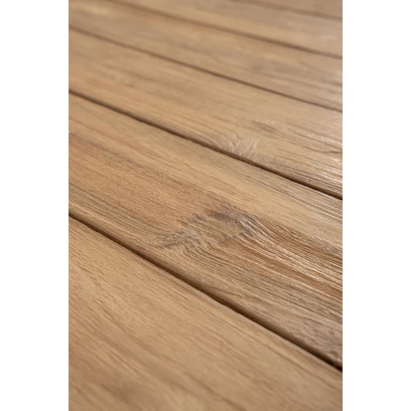 Tavolo fisso "Maverick" in legno di teak riciclato da esterno