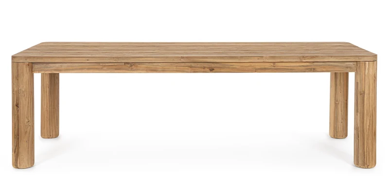 Tavolo fisso "Maverick" in legno di teak riciclato da esterno