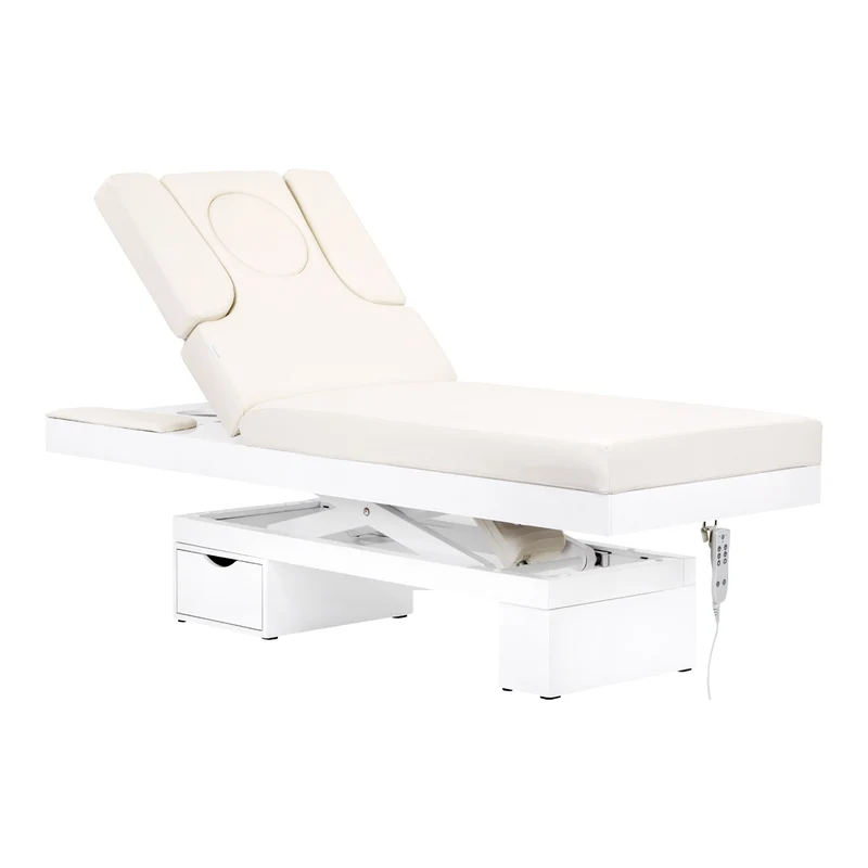 Lettino SPA elettrico riscaldato con retroilluminazione | AZZURRO 815b (bianco)