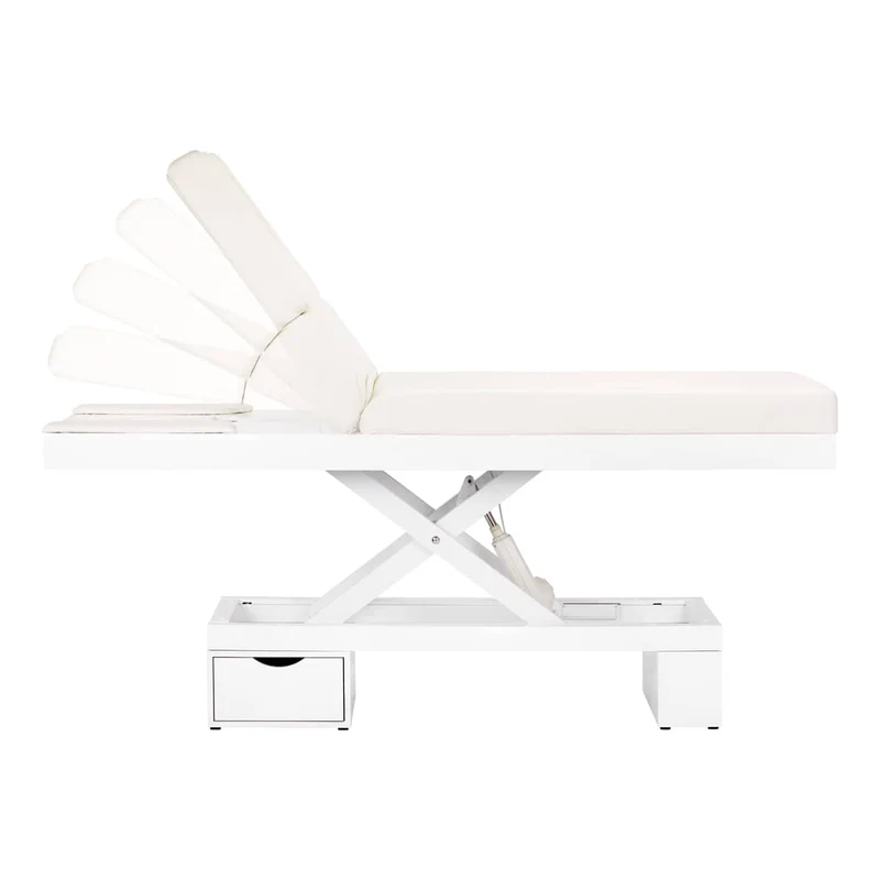 Lettino SPA elettrico con retroilluminazione | AZZURRO 815b (bianco)